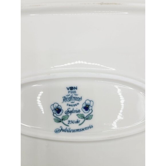 Rorstrand Sweden Sylvia Pattern Lrg Platter Designer Sylvia Leuchovius MCM Rare - Picture 9 of 11